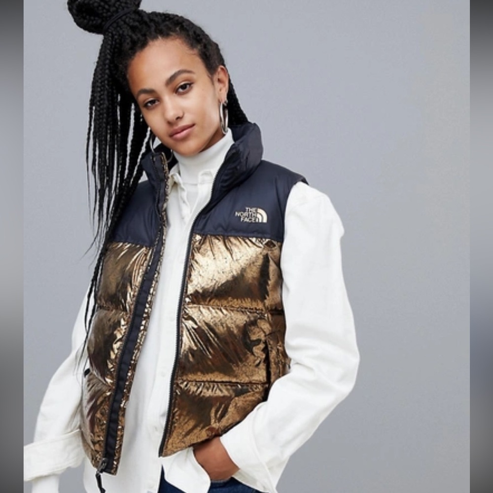 Women’s 1996 Retro Nuptse Vest in Metallic THE NORTH FACE